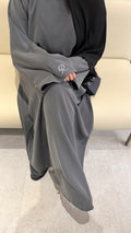 Grey essentials abaya